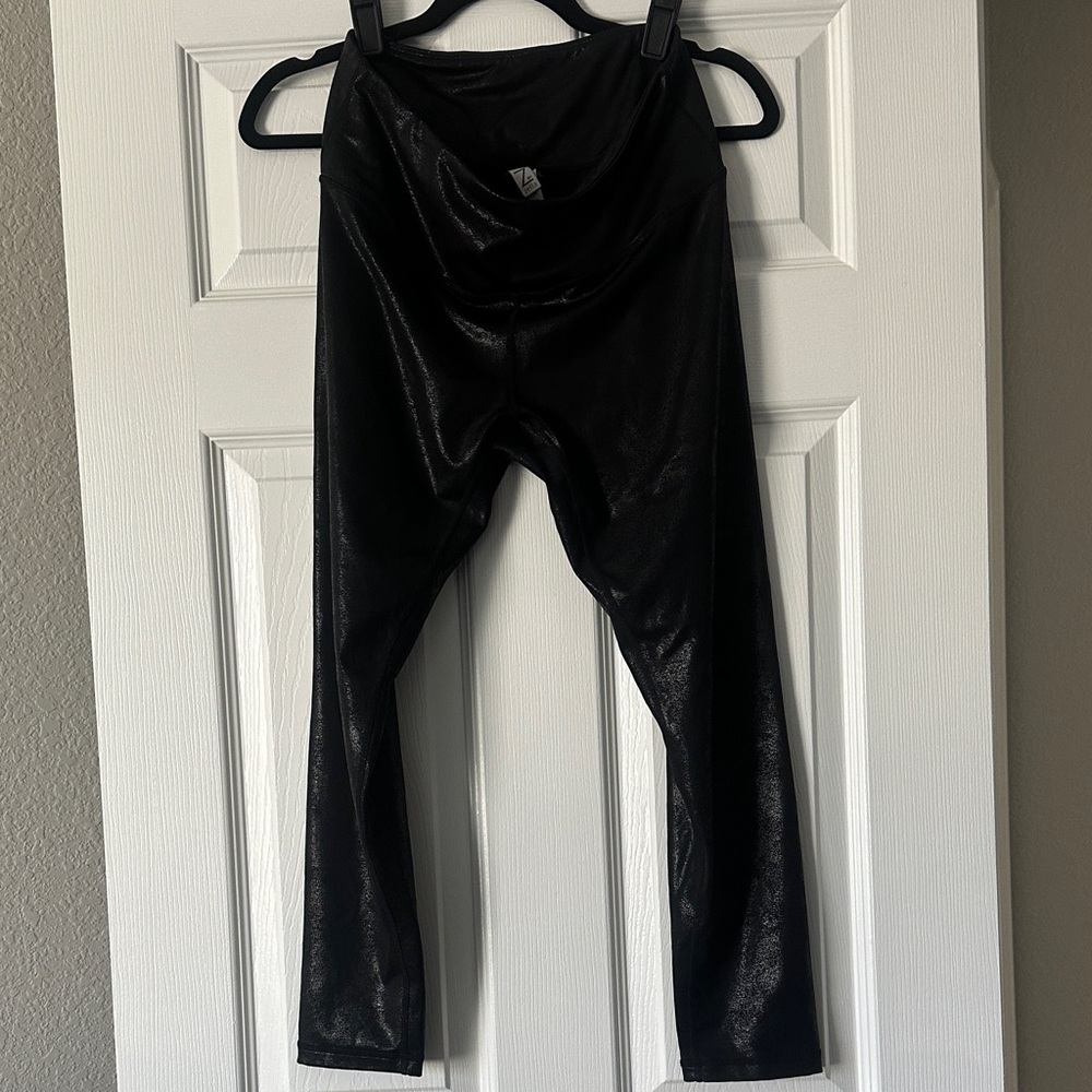Zella Glossy Black Leggings
